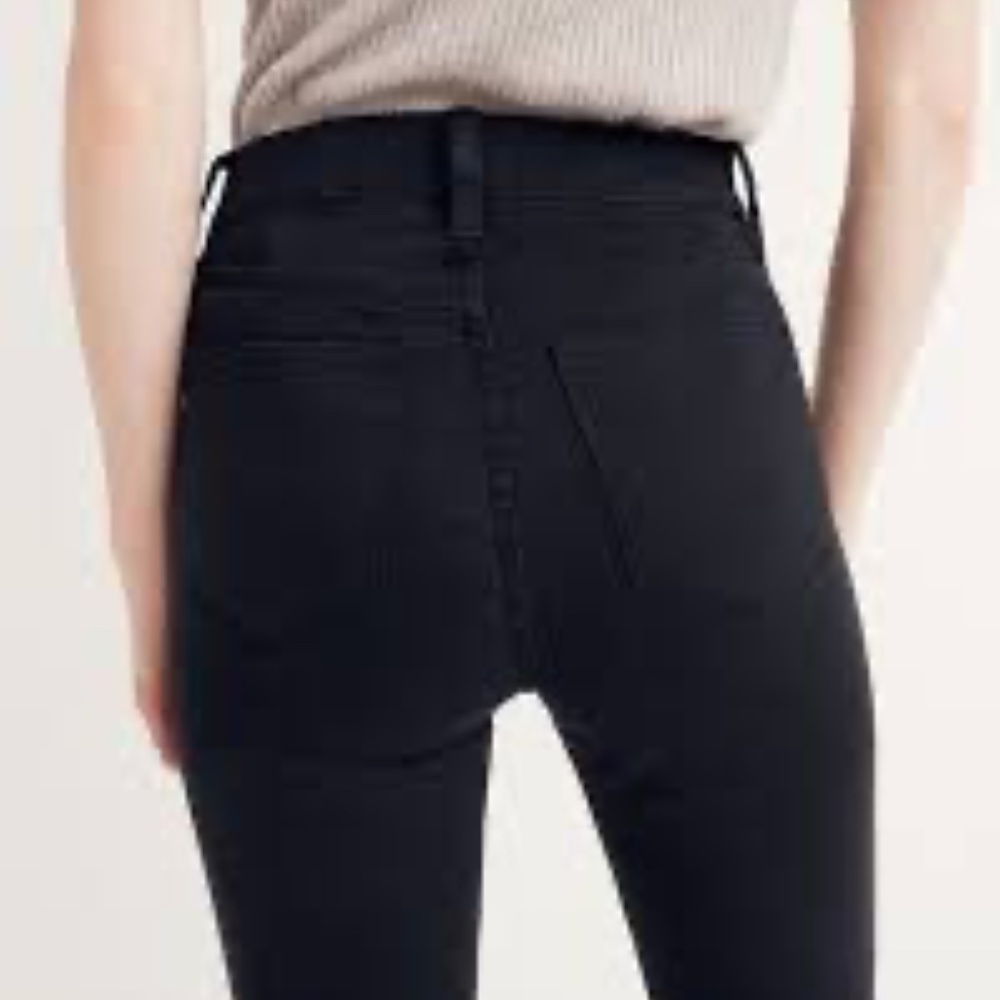 Madewell 9" Mid-Rise skinny jeans 26 black - Picture 3 of 12